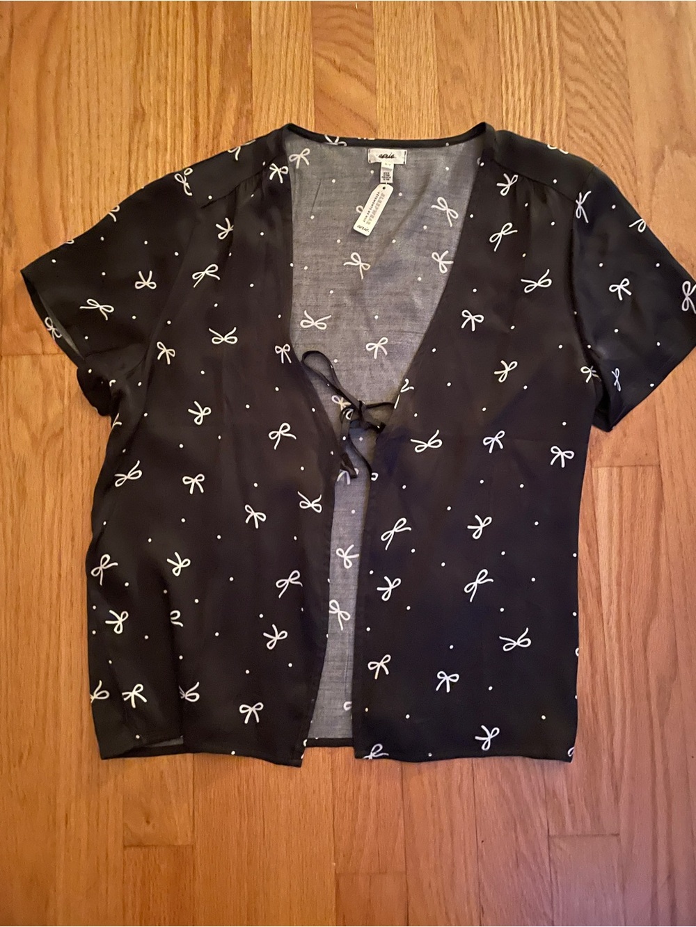 Aerie Bow Sleepwear Coquette Pajamas NWT